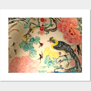 Birds and Peonies Posters and Art